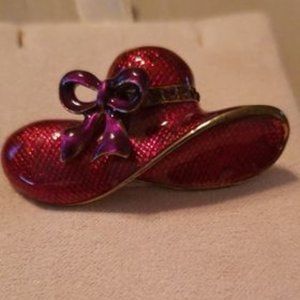 Vintage Red Hat Society Pin